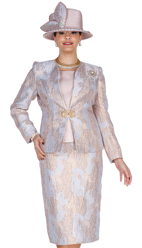 Champagne Italy 6403 Ladies Church Suit