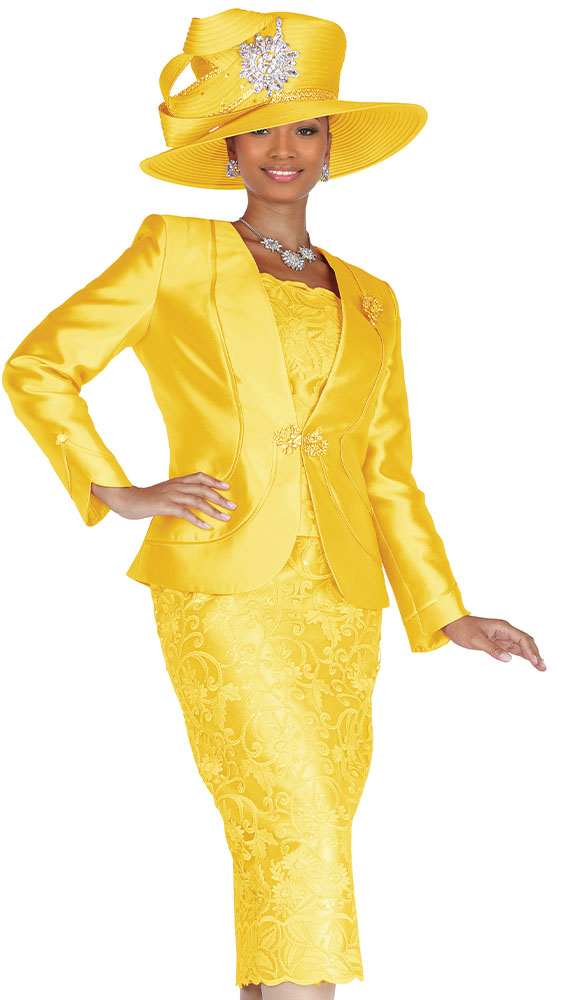 Champagne Italy 6418 Ladies Church Suit