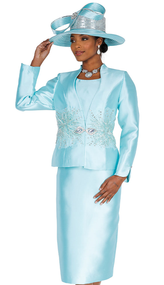 Champagne Italy 6406 Ladies Church Suit