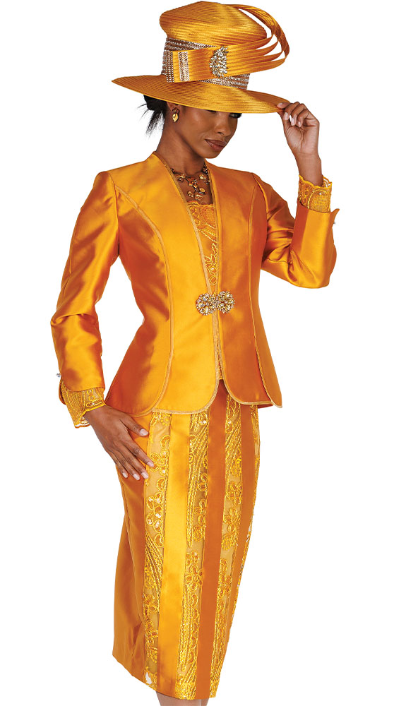 Champagne Italy 6404 Ladies Church Suit
