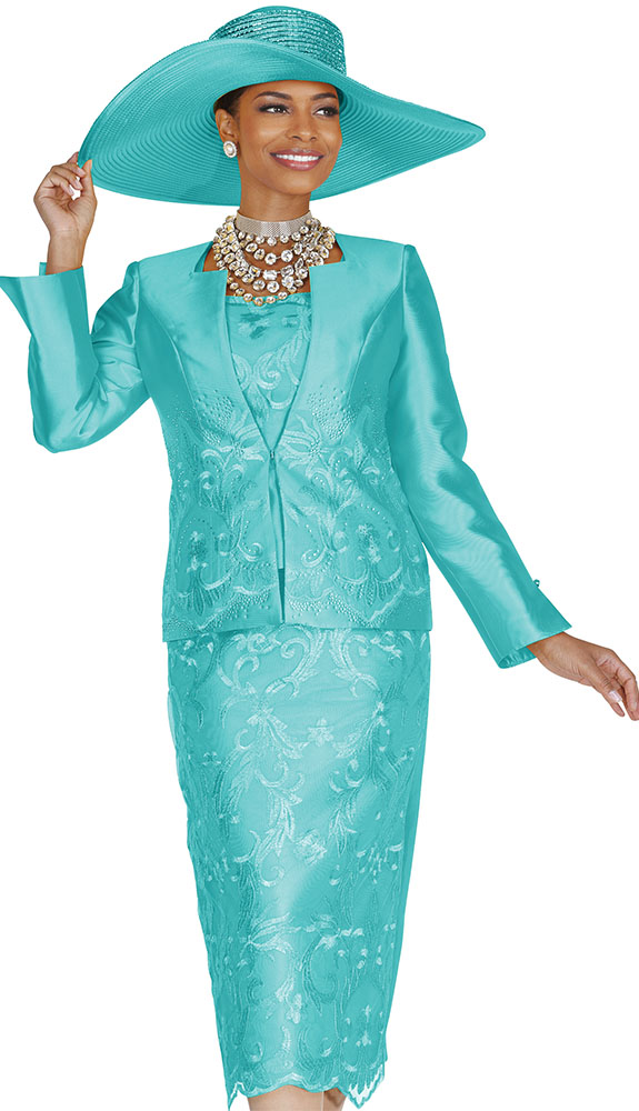 Champagne Italy 6407 Ladies Church Suit