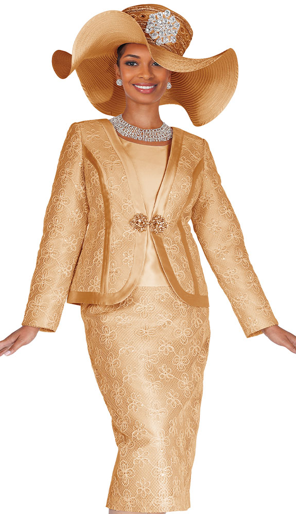 Champagne Italy 6419 Ladies Church Suit