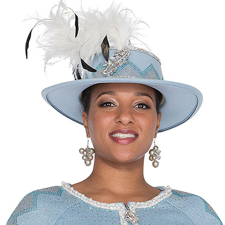 Champagne Italy H5962-LTB-QS Church Hat