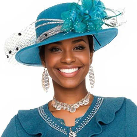 Champagne Italy H5960-GRN-IH Church Hat