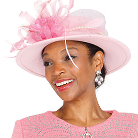 Champagne Italy H5969-PNK-IH Church Hat