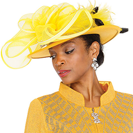 Champagne Italy H5968-GLD-IH Church Hat