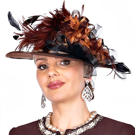Champagne Italy H5958-GLD-IH Church Hat