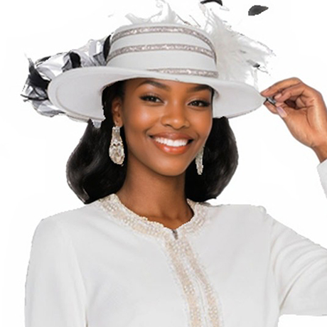 Champagne Italy H5958-OFFW-IH Church Hat