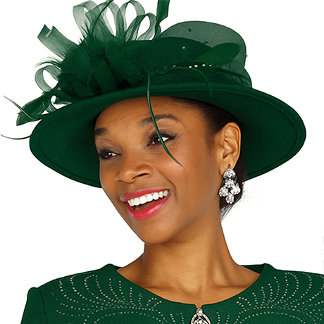 Champagne Italy H5969-GRN-QS Church Hat