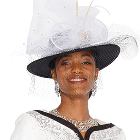 Champagne Italy H5963-WHT-IH Church Hat