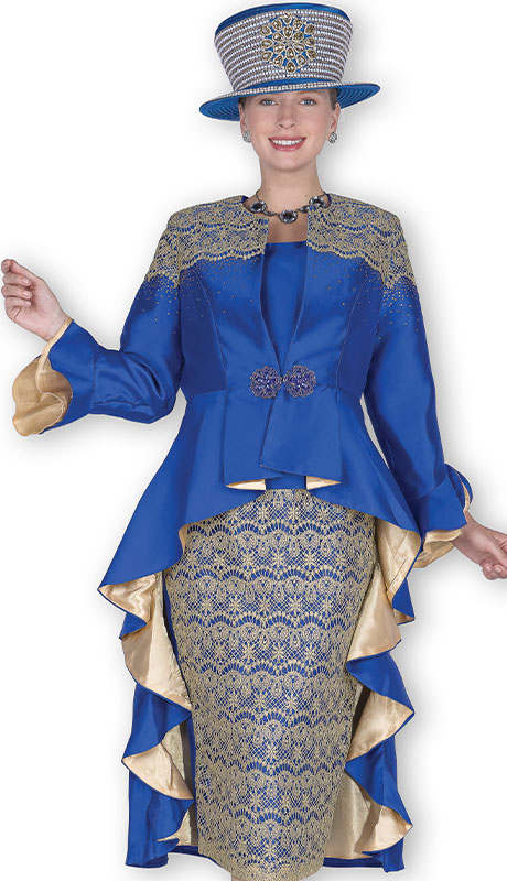 Champagne Italy 6102-RBG Church Suit