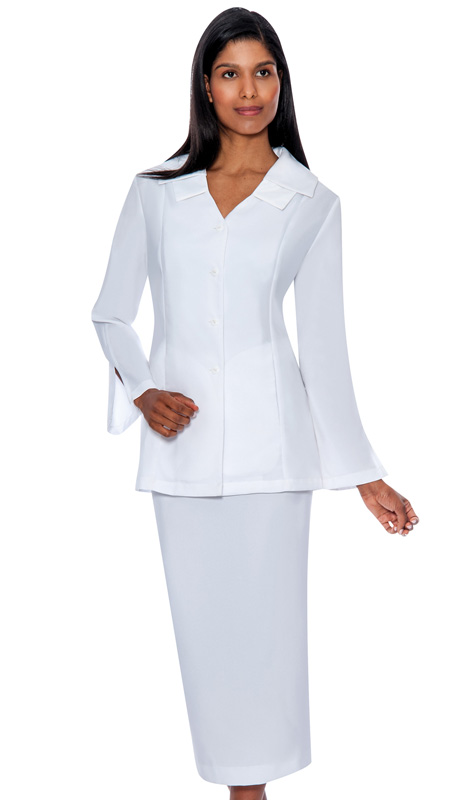 GMI 12777-WH-CO ( 2pc PeachSkin GMI Church And Choir Suit )