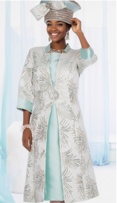 Champagne Italy 5933-GRN Church Jacket Dress for Ladies
