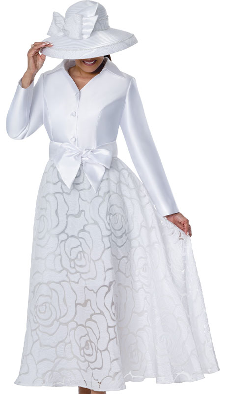 Dorinda Clark Cole 310491-WHT Church Dress