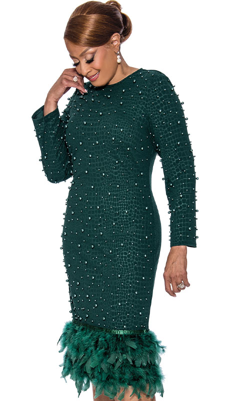 Dorinda Clark Cole 5031-GRN-IH Ladies Church Dress
