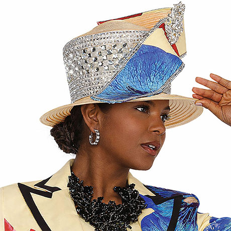 Elite ChampagneI 6152-BAN-H-QO Church Hat