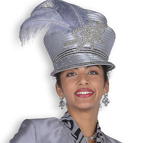 Elite Champagne 6156-SILV-H-QO Church Hat