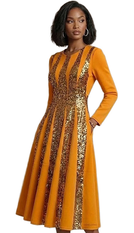 Stellar Looks SL601131-MUL Womens Church Dress