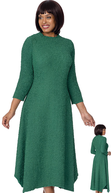 Divine Casuals DC2021-GRN Ladies Church Dress