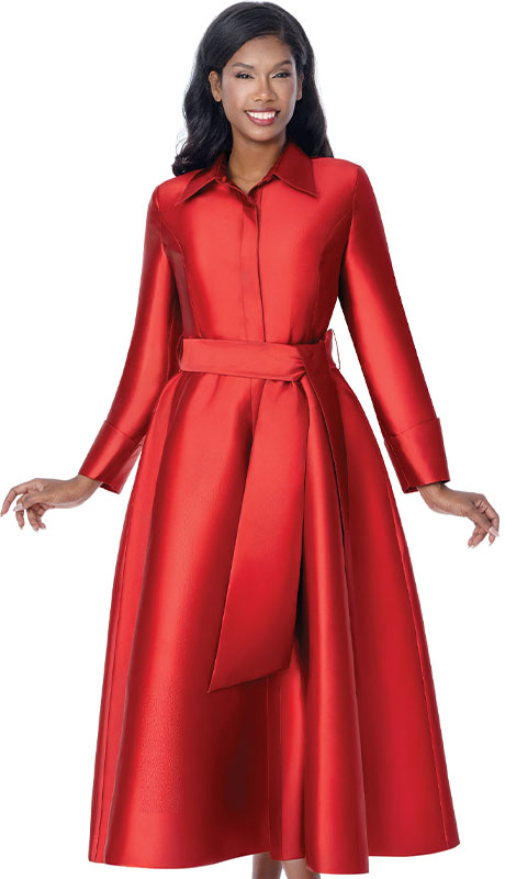 Nubiano 100311-RED Church Dress