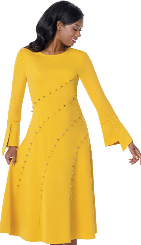 Nubiano 101251-YLW Church Dress