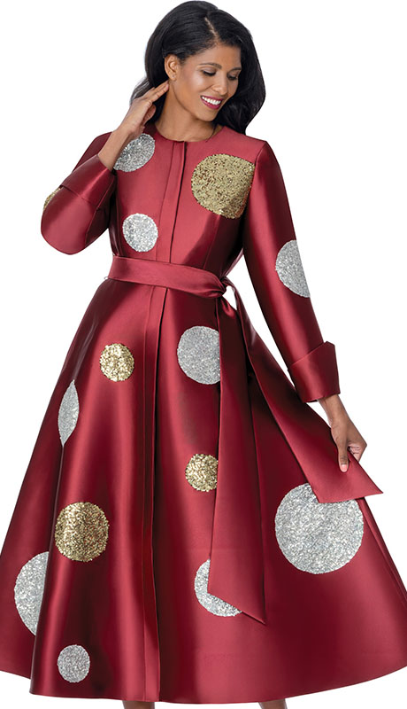 Nubiano 1001041-BUR Church Dress
