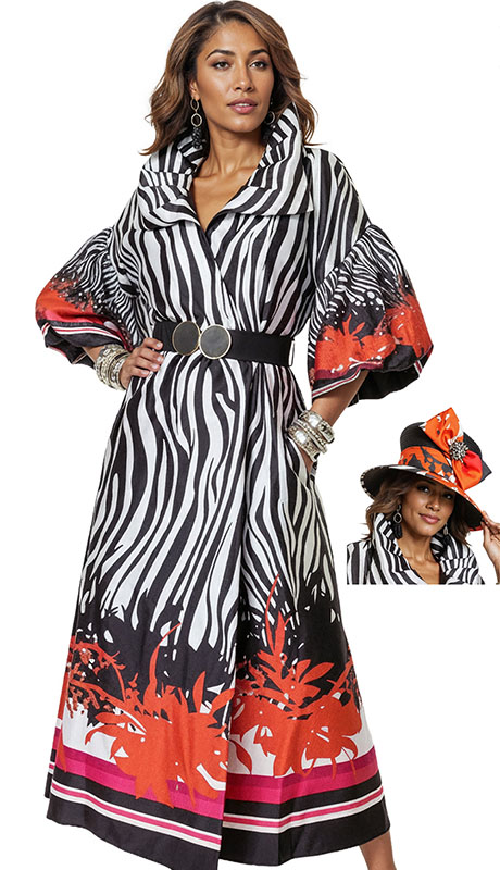 Donna Vinci 12248-BWO Ladies Church Dress