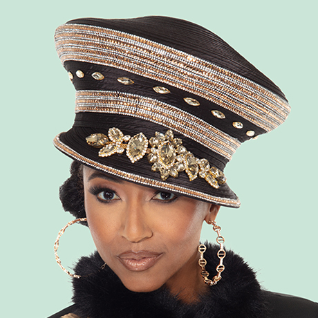 Donna Vinci H12224-BLG-QS Church Hat