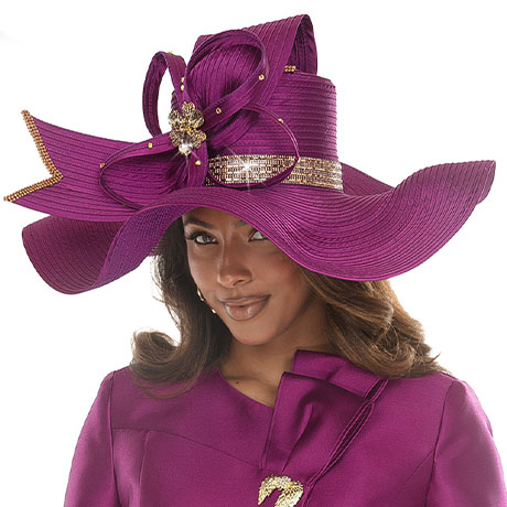 Donna VInci H12292-MAG-IH Church Hat
