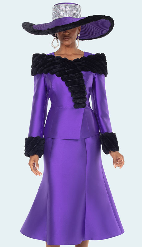 Donna Vinci 12222-PWB Ladies Church Suit