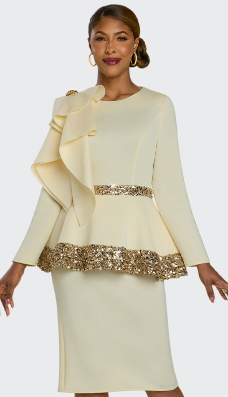 Donna Vinci 12231-BTR Womens Church Suit