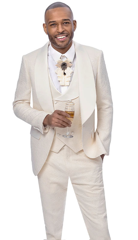 EJ Samuel JP138-IVR Mens Suit