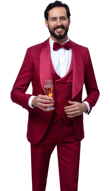 EJ Samuel JP138-BUR Mens Suit