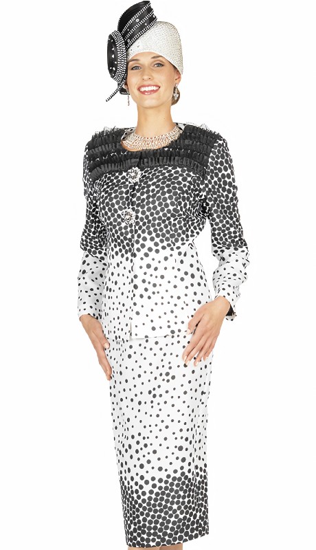 Elite Champagne 5677 ( 2pc Ladies Church Suit With Two Button Jacket And Skirt )-Hat