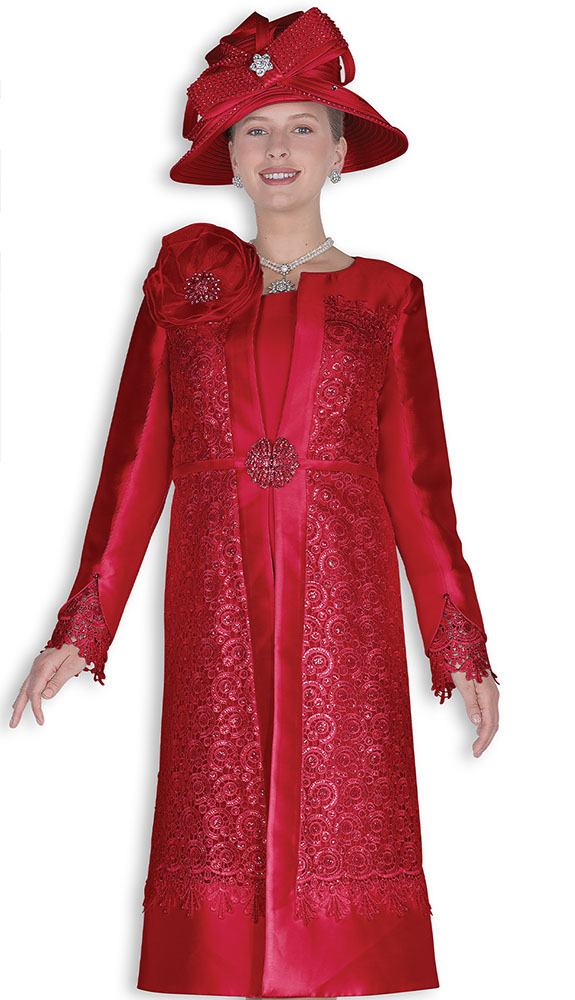 Elite Champagne 6359-RED Church Dress