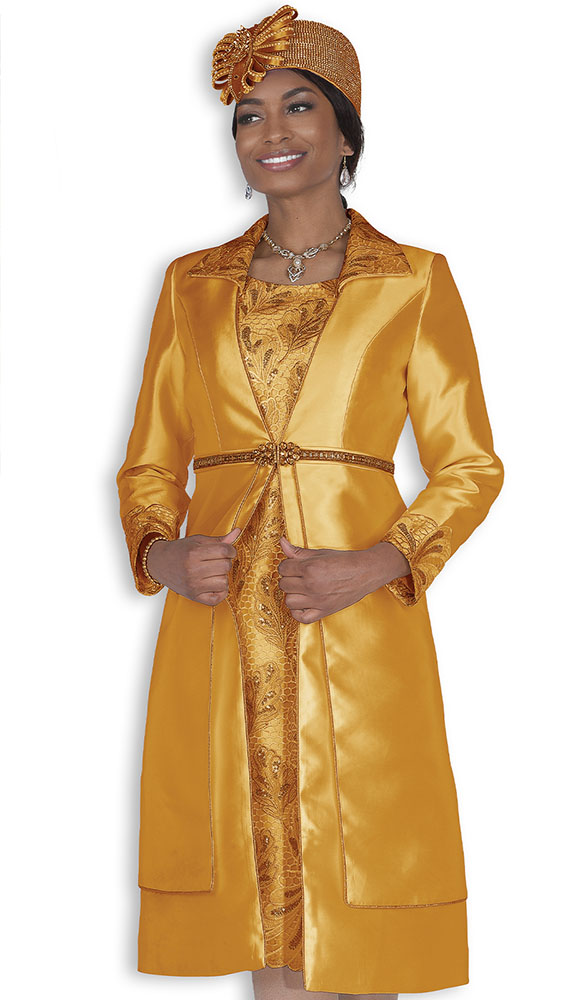 Elite Champagne 6358-GLD Church Dress