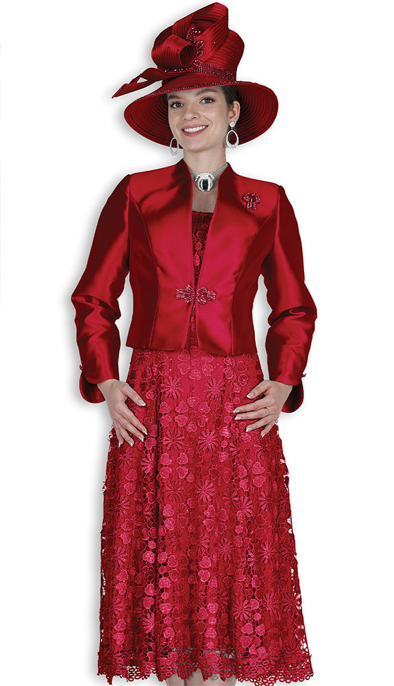 Elite Champagne 6261-RED Church Dress