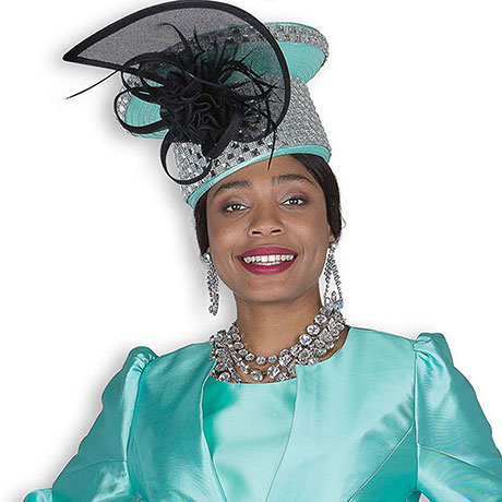 Champagne Italy H6073-GRN-IH Church Hat