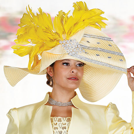 Champagne Italy H6208-BNA-QS Church Hat