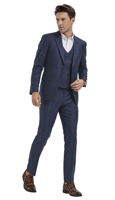 Tazzio Mens Suit M348SK-02 BLUE