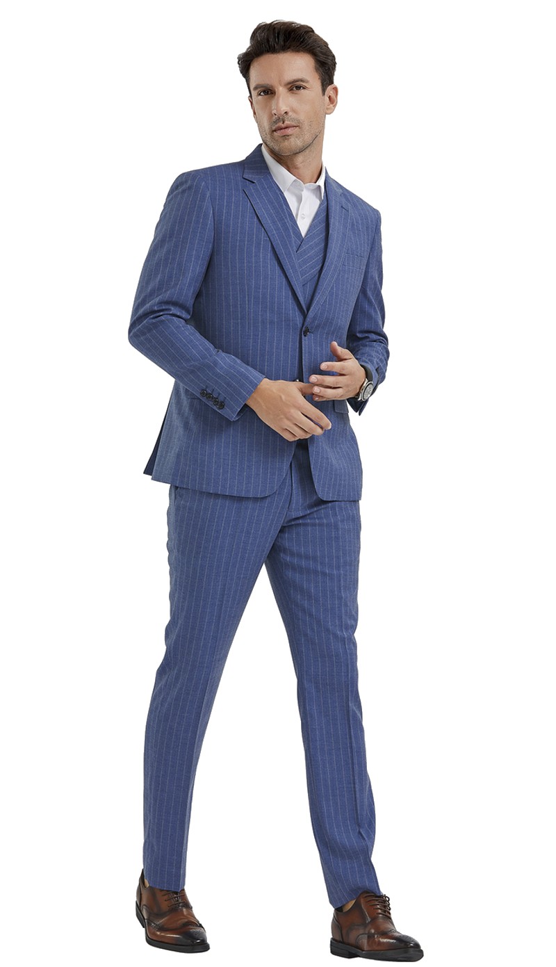 Tazzio Mens Suit M350SK-01-BLUE