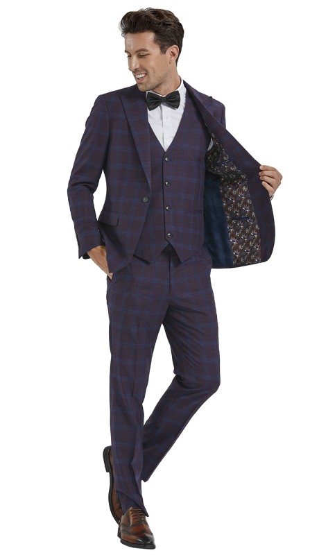 Tazzio Mens Suit M353SK-03-TURQ 