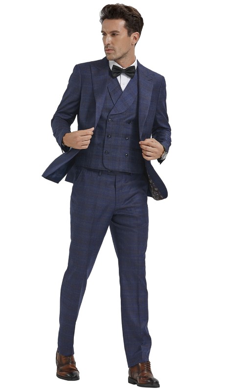 Tazzio Mens Suit M354SK-04-BLUE 