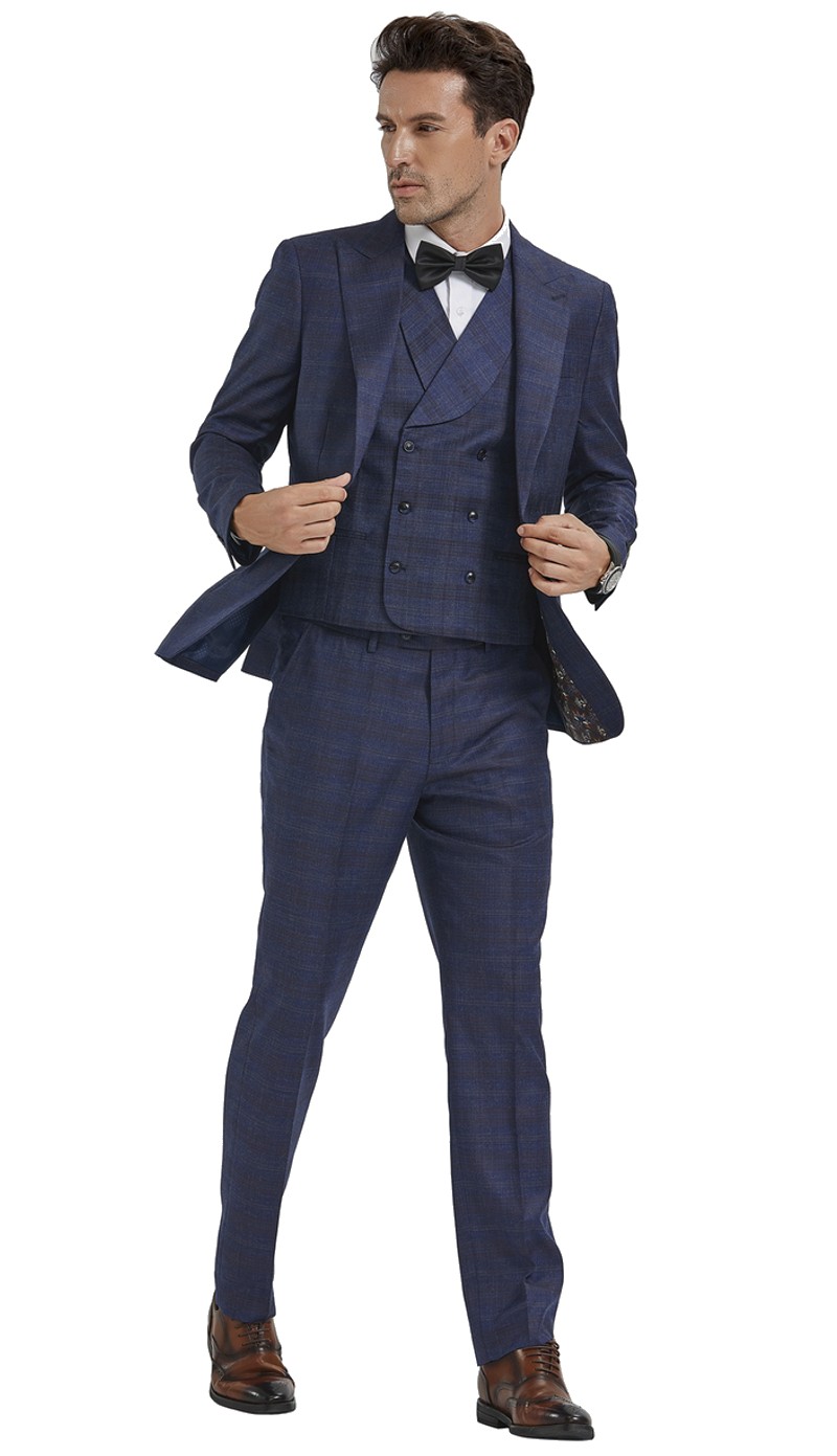 Tazzio Mens Suit M354SK-04-BLUE 