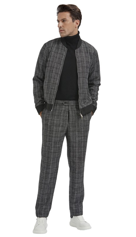 Tazzio Mens Suit M358SK-02-BLACK 