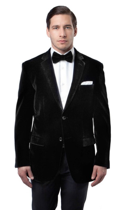 Tazzio Mens Sports Coat MJ111-01A-BLK