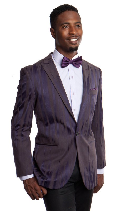 Empire Mens Sports Coat  MJ166S-PLUM