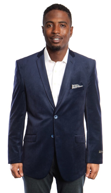 Empire Mens Sports Coat MJ177S-B1-NAVY BLUE
