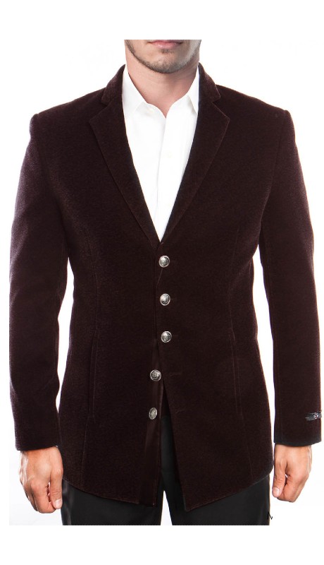  Empire Mens Sports Coat MJ195S-BURG
