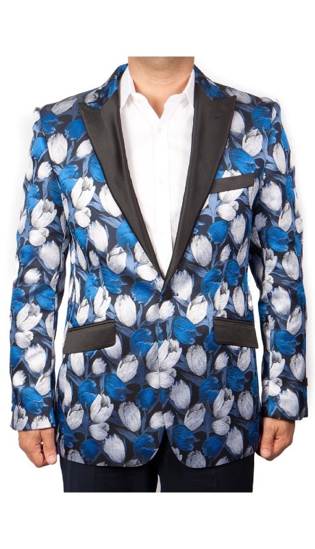 Empire Mens Sports Coat MJ212-BLUE